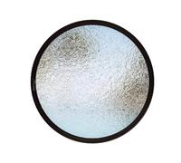 Ventilador redondo giratorio de vidrio templado de 360°, repuesto para ventana del hogar, diseño ondulado de agua negro, 60 cm, perfecto para mejorar el flujo de aire y estética moderna