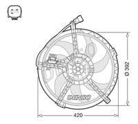 Ventilador, refrigeración de motor DENSO DER05009