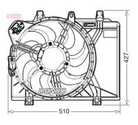 DENSO DER09312 Ventilador de motor