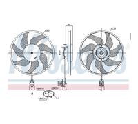 Ventilador, refrigeración de motor NISSENS 850048