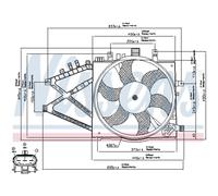 Ventilador, refrigeración de motor NISSENS 85190
