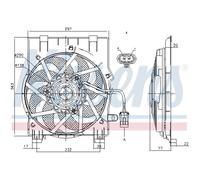 Ventilador, refrigeración de motor NISSENS 85197