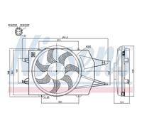 Ventilador, refrigeración de motor NISSENS 85342