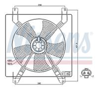 Ventilador, refrigeración de motor NISSENS 85355