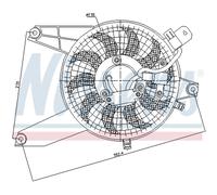 Ventilador, refrigeración de motor NISSENS 85370