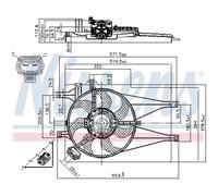 Ventilador, refrigeración de motor NISSENS 85435