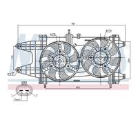 Ventilador, refrigeración de motor NISSENS 85481