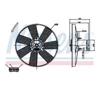Ventilador, refrigeración de motor NISSENS 85538