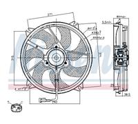 Ventilador, refrigeración de motor NISSENS 85606