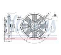 Ventilador, refrigeración de motor NISSENS 85691