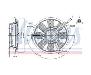Ventilador, refrigeración de motor NISSENS 85691