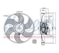 NISSENS Ventilador, refrigeración del motor para CITROËN: Berlingo, ZX, Xsara & PEUGEOT: Partner, Ranch, 306 (Ref: 85705)