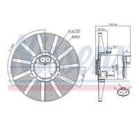 Ventilador, refrigeración de motor NISSENS 85720