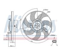 Nissens 85733 Ventilador, Refrigeración del Motor