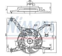 NISSENS 85751 - Ventilador para motor (ventilador de motor, ventilador, condensador)