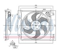 NISSENS 85869 Ventilador de motor