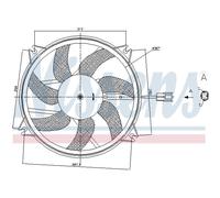 Ventilador, refrigeración de motor NISSENS 85886
