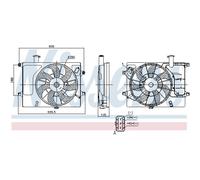 Ventilador, refrigeración de motor NISSENS 85897