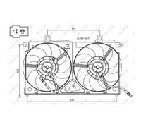Ventilador, refrigeración de motor NRF 47048