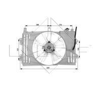 Ventilador, refrigeración de motor NRF 47053