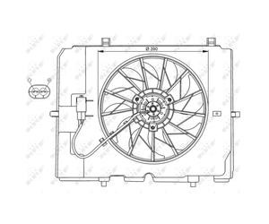 Ventilador, refrigeración de motor NRF 47067