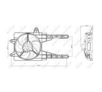 Ventilador, refrigeración de motor NRF 47247