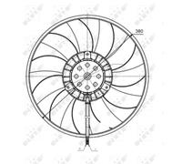 Ventilador, refrigeración de motor NRF 47422