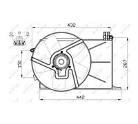 Ventilador, refrigeración de motor NRF 47459