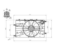 Ventilador, refrigeración de motor NRF 47878