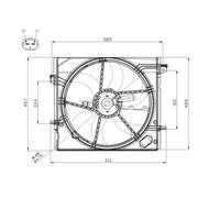 Ventilador, refrigeración de motor NRF 47897