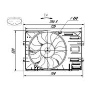 NRF 47918 Ventilador de motor