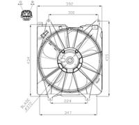 Ventilador, refrigeración de motor NRF 47935