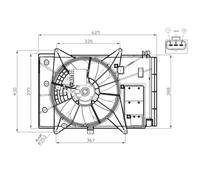 Ventilador, refrigeración de motor NRF 47949