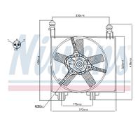 Ventilador Refrigeración Del Motor Apto para Ford Fiesta IV 1.25i 16V 1.3i