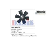 Ventilador Refrigeración Del Motor para VW Passat Sedán 32B 33B Noor II 19E 1G2