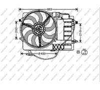 Ventilador Refrigeración Del Motor Plástico Radiador Apto para Mini Cooper Única