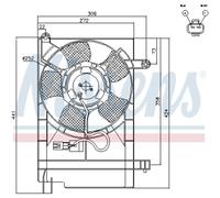 NISSENS 85062 Ventilador de motor