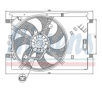 Ventilador Refrigeración Del Motor Radiador Apto para Fiat Grande Punto 1.4 1.2