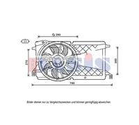 Ventilador Refrigeración Del Motor Radiador Apto para Ford Foco II 1.8 Flexifuel