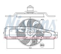 Ventilador Refrigeración Del Motor Radiador Apto para Renault Twingo I 1.2