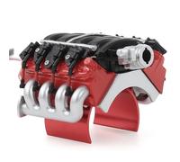 Ventilador Refrigeración Radiador Motor V8 con Sensor Aleación Aluminio para TRX4 para Corvette LS3 1/10 RC Crawler Piezas Mejoradas Piezas para RC