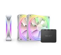 Ventilador RGB de 120 mm - NZXT - F120 RGB Duo - Paquete de 3 - Velocidad ajustable PWM - Iluminación LED 20 RGB