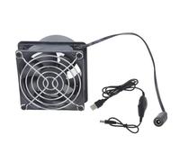 Ventilador Silencioso De 8 Cm Diámetro Con Tubo Extraíble Flujos Aire 50 CFM Para Aplicaciones Multiusos En Interiores Y Exteriores Ventilador Taller ABS Velocidad Ajustable