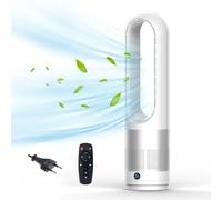 Ventilador Sin Aspas,Aire Acondicionado Portatil,Ventilador Aire Frio,Climatizador, Aire Acondicionado Portatil, Climatizador Portatil, Temporizador Con Mando a Distancia, Enfriador De Aire (A)
