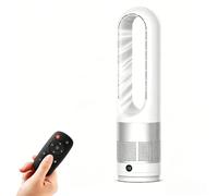 Ventilador Sin Aspas con Mando a Distancia, Ventilador de Torre de 61 cm Silencioso, 8 Velocidades, Oscilación de 80°, Temporizador de 1-8 Horas, Pantalla LED, Ventilador para Dormitorio y Oficina