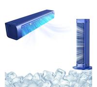 Ventilador sin aspas, ultra silencioso, recargable, aire acondicionado personal para dormitorio y oficina, refrigeración portátil compacta de bajo consumo