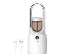 Ventilador sin hoja - Enfriador De Aire Portátil Silencioso, Función Humidificador De 6 Velocidades, Ventilador Personal Compacto | Cable De Carga Ventiladores Fantásticos Gadgets Para Oficinas