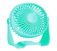 Ventilador sobremesa aguamarina compacto USB 3W, 1 puerto USB, diseño ligero, 25 cm x 20 cm x 15 cm. Diseñado para: uso personal, escritorio y espacios pequeños. #