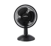Ventilador sobremesa pizarro mini negro 2vel 20w orientable 27x20x15c