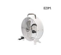 Ventilador Sobremesa Vintage 30w 20cm Blanco 33928 ELEKTRO